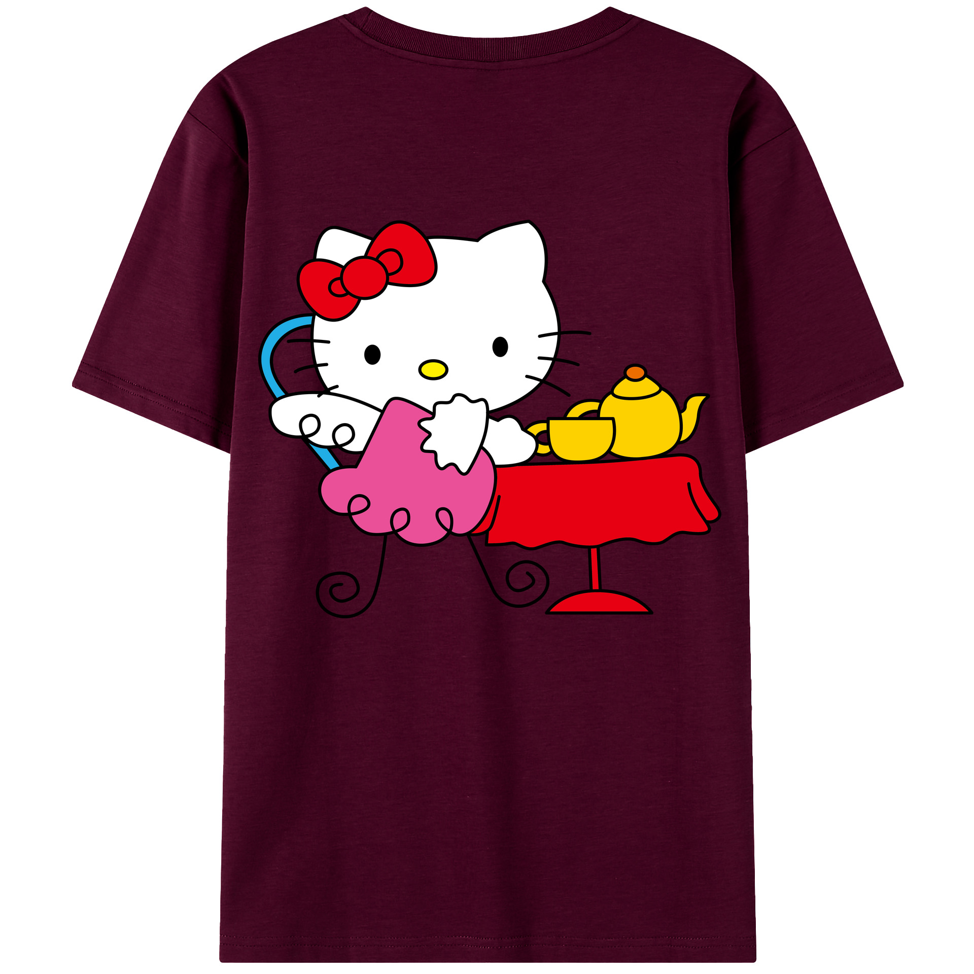 （画像用） Hello Kitty ハローキティ レディース半袖Tシャツ(バックプリント)